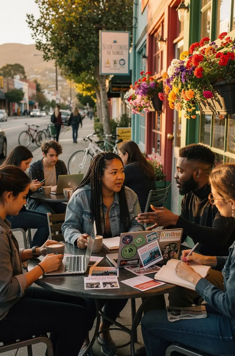 Close-up of a hand writing notes during a workshop on current community trends and insights.